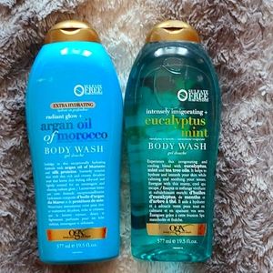 Argan oil x1 and Eucalyptus mint body wash x1